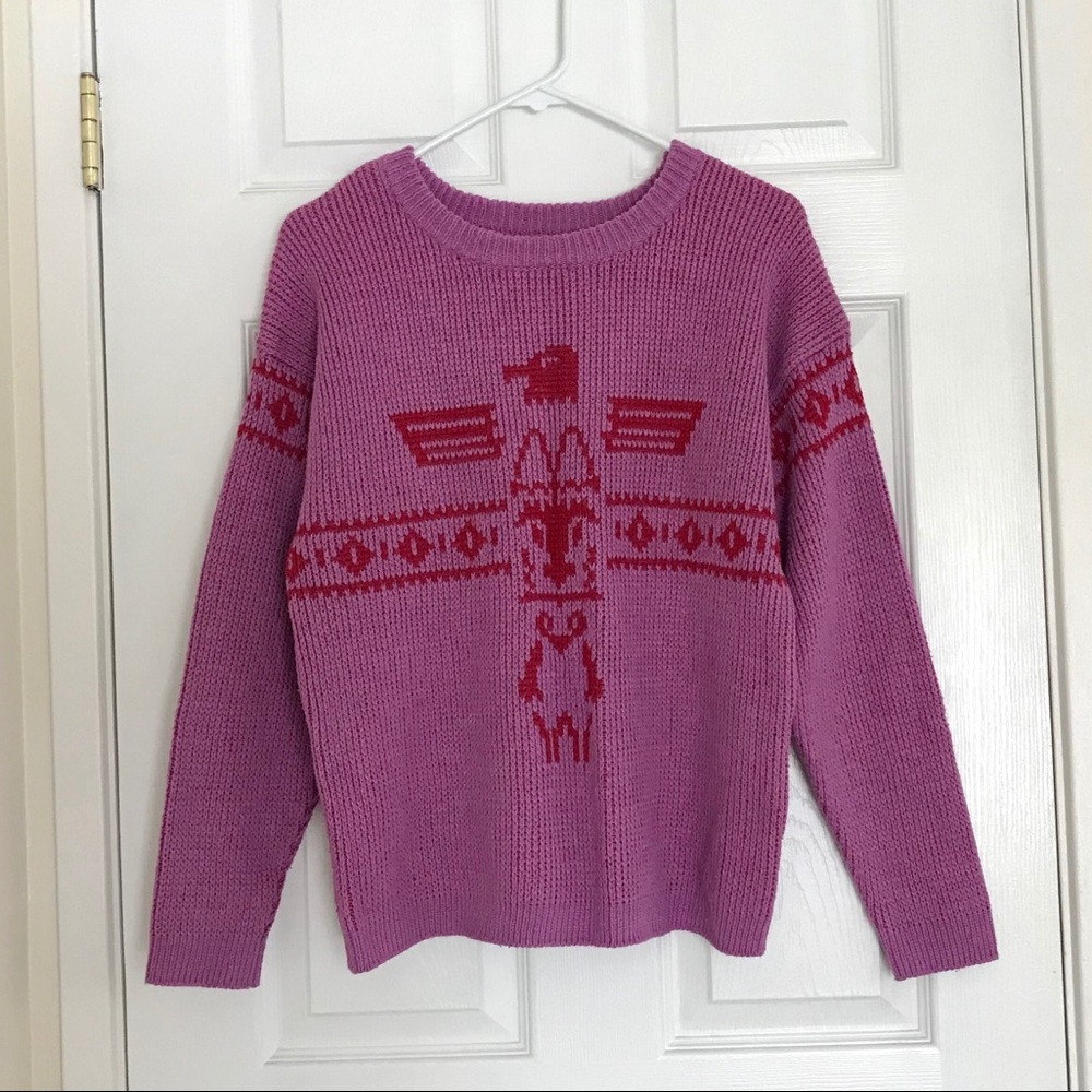 LUCKY BRAND Design knit sweater